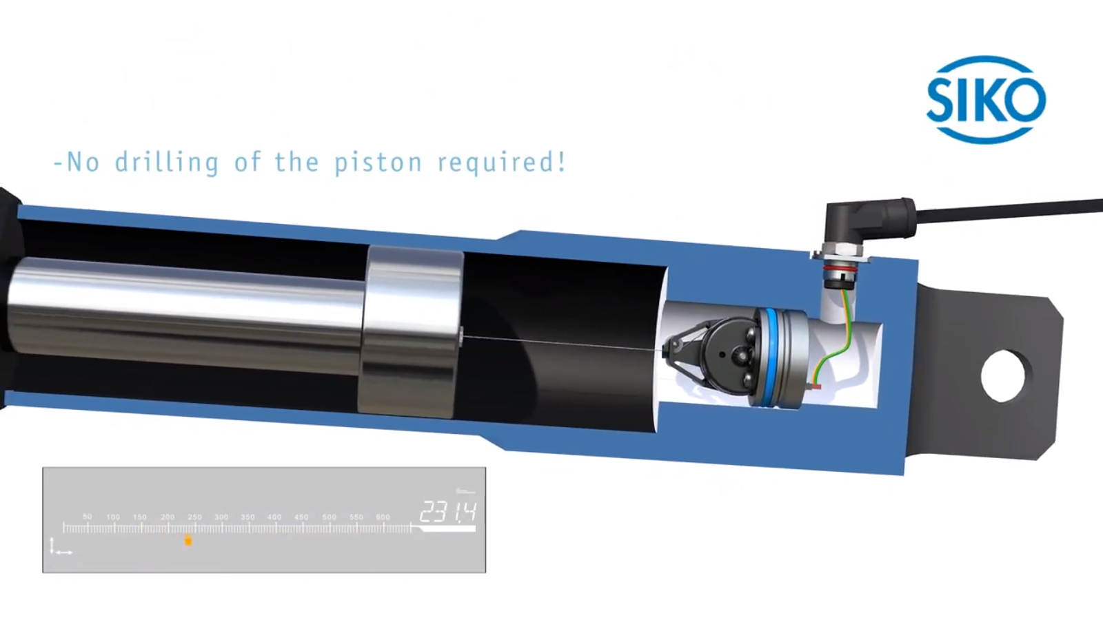 Position sensors for hydraulic and telescopic cylinders Industrial