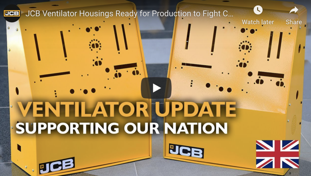 JCB answers national call to action over ventilator shortage