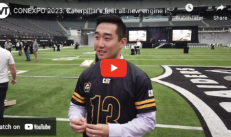CONEXPO VIDEO: Caterpillar’s first all-new engine in over 20 years – the Cat C13D – is three-in-one